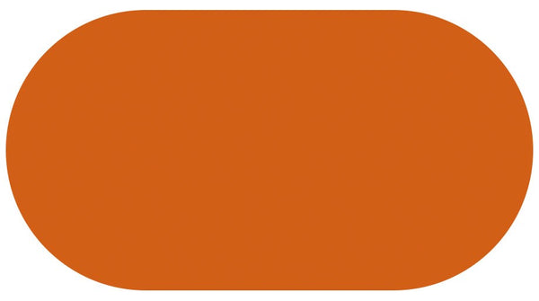 Oval Plain Orange  Wipe Clean PVC Vinyl Tablecloth  200cm x 140cm