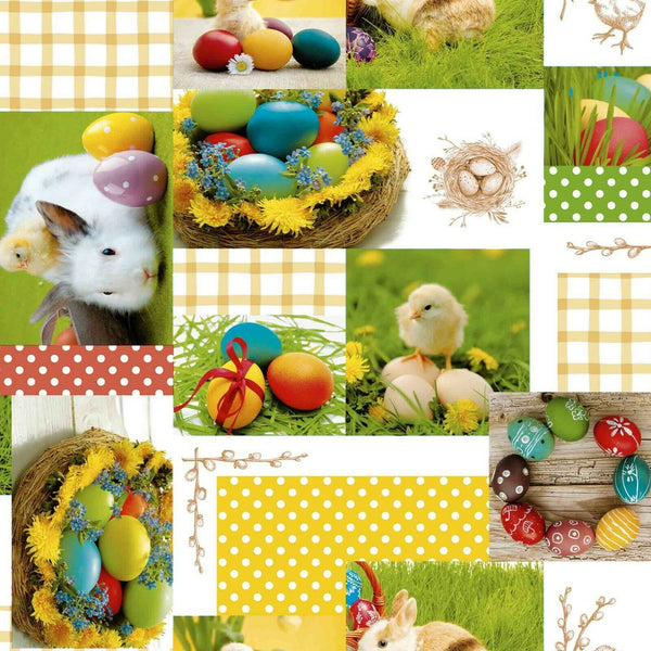 Easter Chick Vinyl Oilcloth Tablecloth