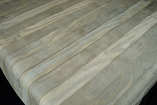 Silver Grey Wood Effect Wooden Planks Vinyl Oilcloth Tablecloth