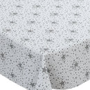 Superstars Silver PVC Vinyl Tablecloth 20 Metres x 140cm
