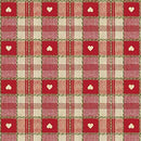 Round Wipe Clean Tablecloth Vinyl PVC 140cm  Red Sweetheart Check