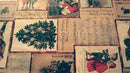 Victorian Christmas Festive Vinyl Oilcloth Tablecloth