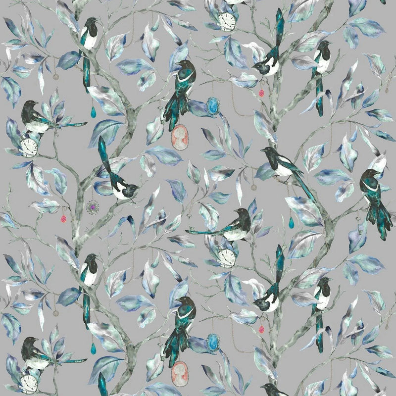 Collector Magpie Storm Grey Voyage Oilcloth Tablecloth