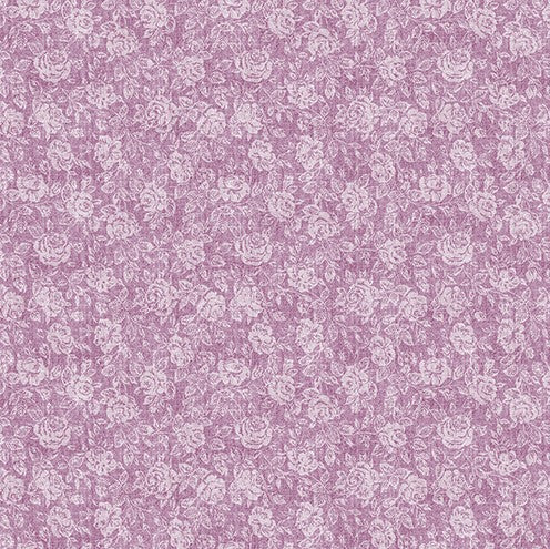 Windsor Rose Pink Lilac Linen Look PVC Vinyl Tablecloth 20 Metres x 140cm